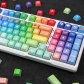 Rainbow 104+29 XDA-like Profile Keycap Set Cherry MX PBT Dye-subbed for Mechanical Gaming Keyboard